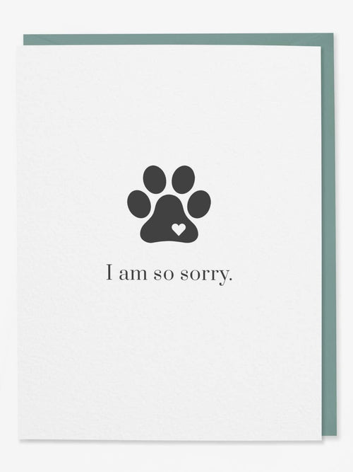 I Am So Sorry Pet Sympathy Card
