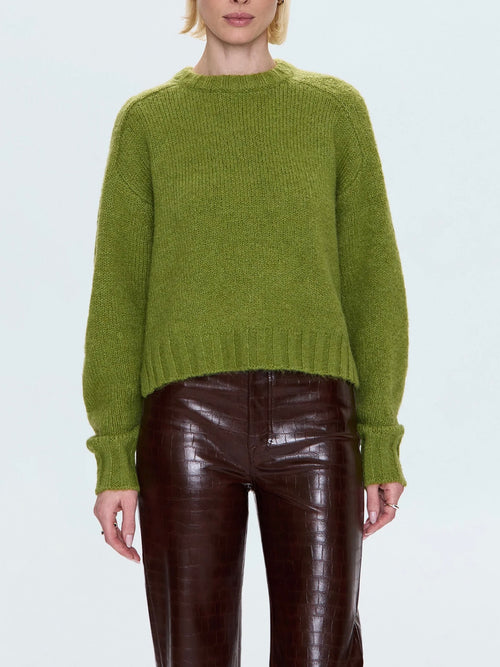 Adina Sweater in Pea Green