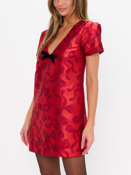 Jeanette Dress in Bow What Fun