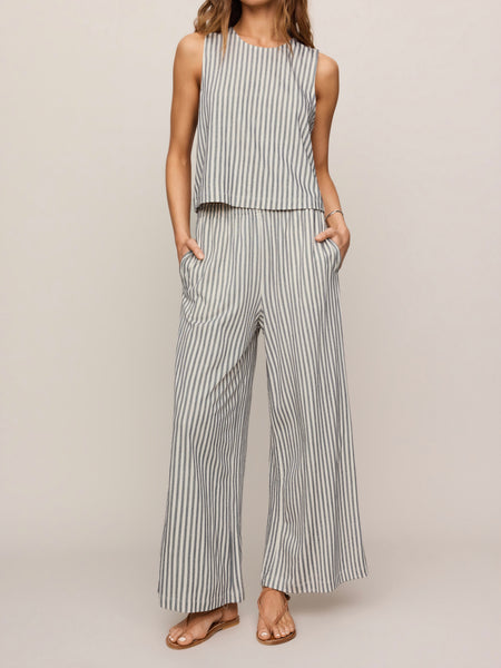 Sloane Knit Striped Top in Eclipse