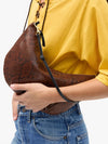 Lune Bag in Pierre Python