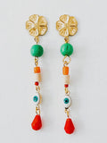 Eye See Flowers Long Earrings