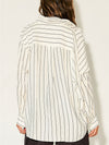 Darling Drape Top in White & Brown