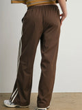 Down To Earth Stripe Pant in Brown