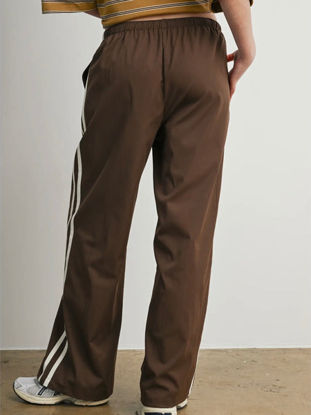Down To Earth Stripe Pant in Brown