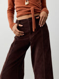 Libre Cord Wide Leg Pant in Shopping Bag
