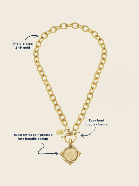 Coin Toggle Necklace