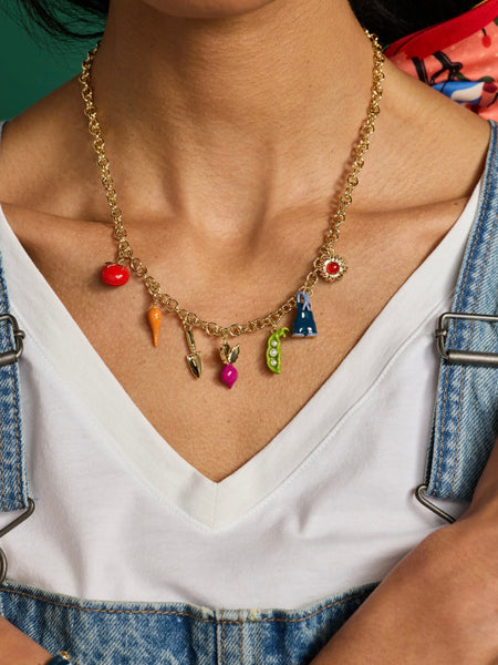 Farmers Market Charm Necklace