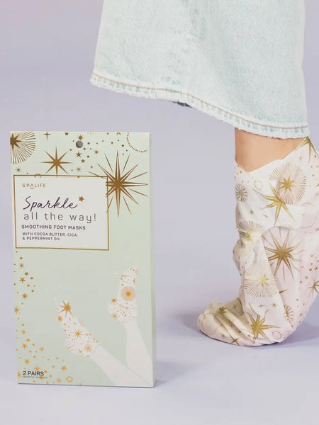 Sparkle All The Way Smoothing Foot Masks