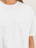 Candid Crew Neck Tee in White