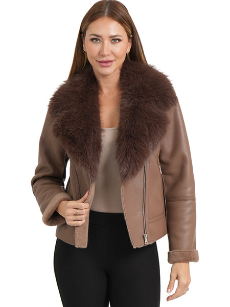 Sian Cropped Half Zip Midlayer in Lava Falls