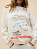 The Beach Boys Wouldn't It Be Nice Vintage Raglan Sweatshirt in Stone Vintage