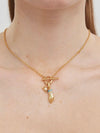Palm Of Your Hand Pearl Toggle Necklace