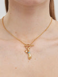 Palm Of Your Hand Pearl Toggle Necklace