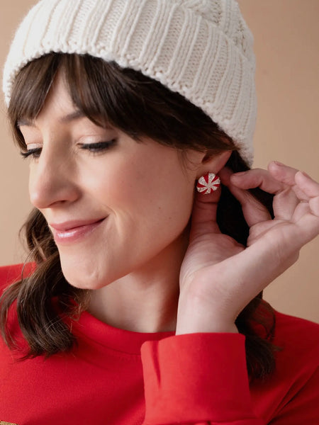 Holiday Peppermint Candy Earrings