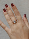 Sofia Diamond Zircon Oval Wave Ring