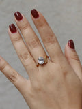 Sofia Diamond Zircon Oval Wave Ring
