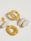 Blaze Mismatched Pearl Earrings