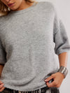 Margot Sweater Tee in Heather Grey