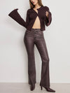 Bell Sleeve Knit Cardigan in Bark