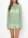 Off Duty Sweater in Lucky Graphic Knit
