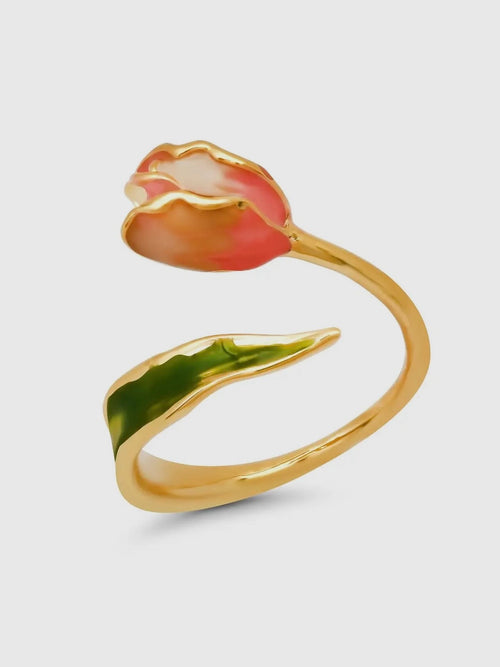Tulip Open Ring