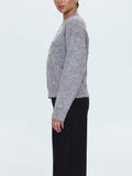 Aura Sweater in Charcoal Diamonte