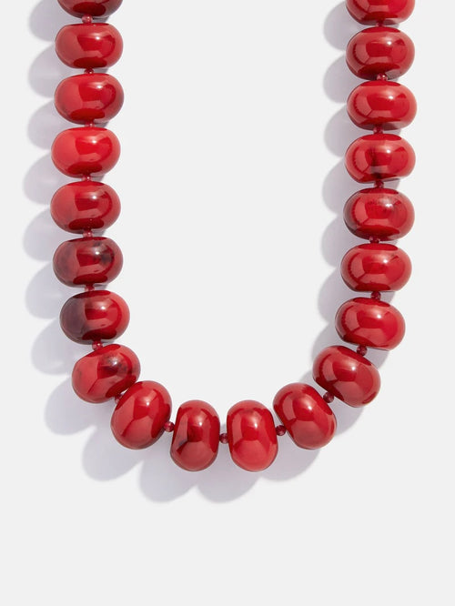 Joan Semi-Precious Necklace in Red