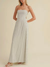 Back To Bows Strapless Dress in Ivory