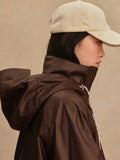 Kirsten Rain Coat in Dark Truffle