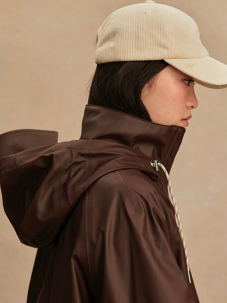 Kirsten Rain Coat in Dark Truffle