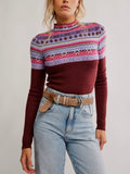 Winter Warmer Bodysuit in Maple Combo