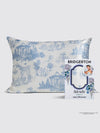 Bridgerton Standard Satin Pillowcase in Toile De Blue