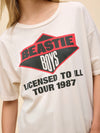 Beastie Boys Licensed to Ill Tour 1987 Merch Tee in Dirty White