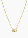 Crew Interlocking Necklace in Gold