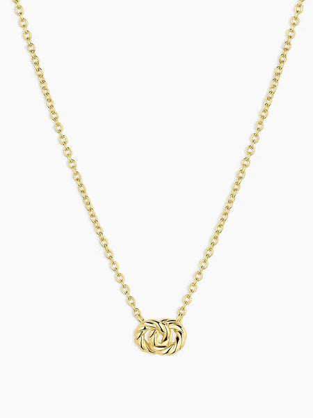 Crew Interlocking Necklace in Gold