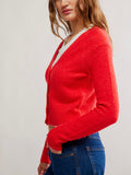 School Girl Cardi in Cherry Pop Melange