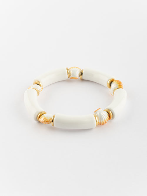 Shell White Beads Bracelet