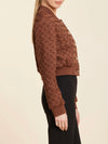 Woven Suede Jacket in Cocoa
