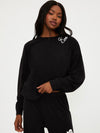 Devyn Oversized Sweatshirt in Boo Black