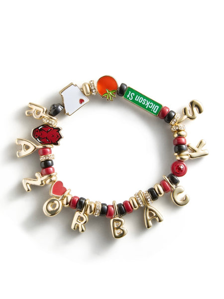 University of Arkansas Motif Slogan Bracelet