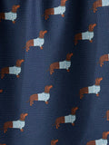 Coastal Dachshund Tea Towel