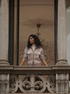Ablett Jacquard Knit Jacket in Taupe