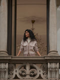 Ablett Jacquard Knit Jacket in Taupe