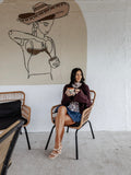 Bell Sleeve Knit Cardigan in Bark