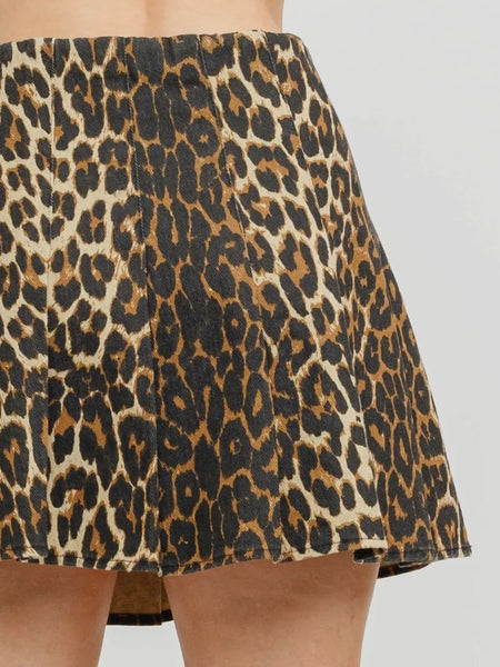 Poised To Prowl Skirt in Brown