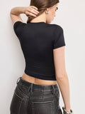 Weightless Scuba Baby Tee in Black
