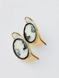 Dainty Cameo Earrings