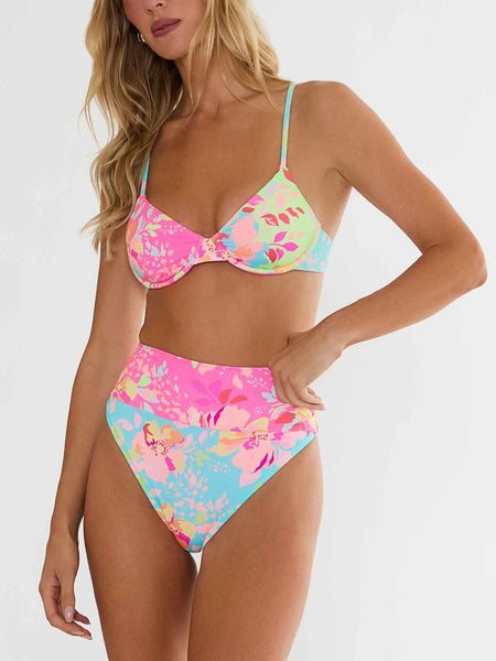 Camilla Top in Bloom Lagoon