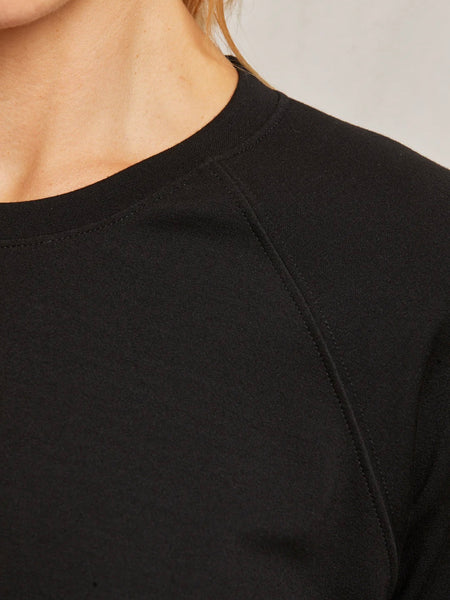 Blair Travel Raglan Sweatshirt in True Black